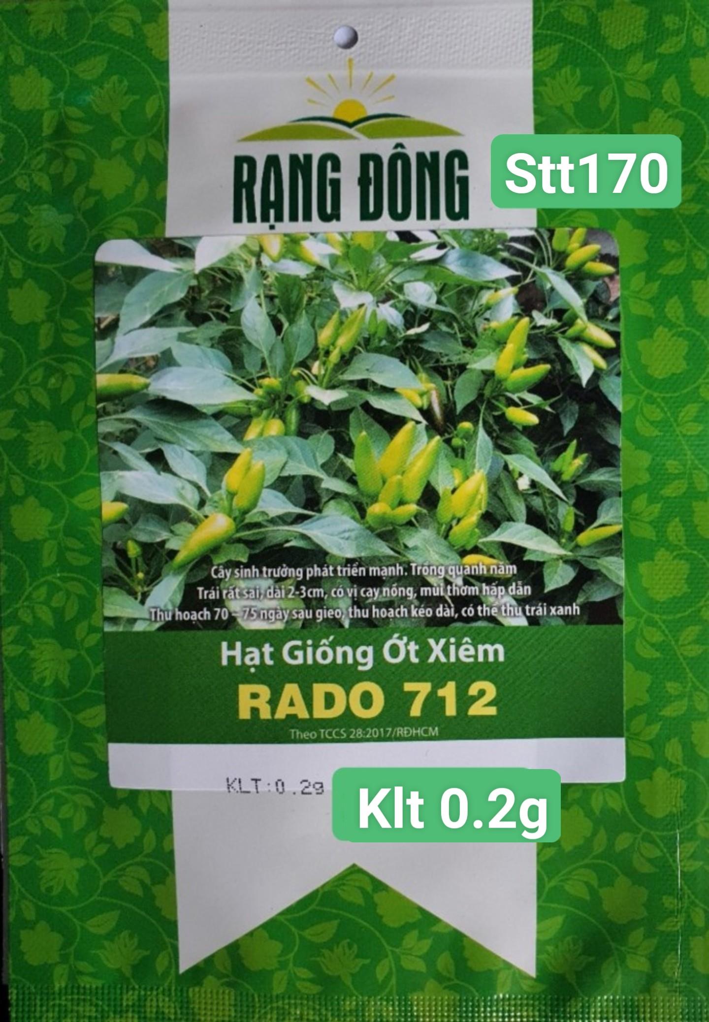 Ớt Xiêm Xanh STT170