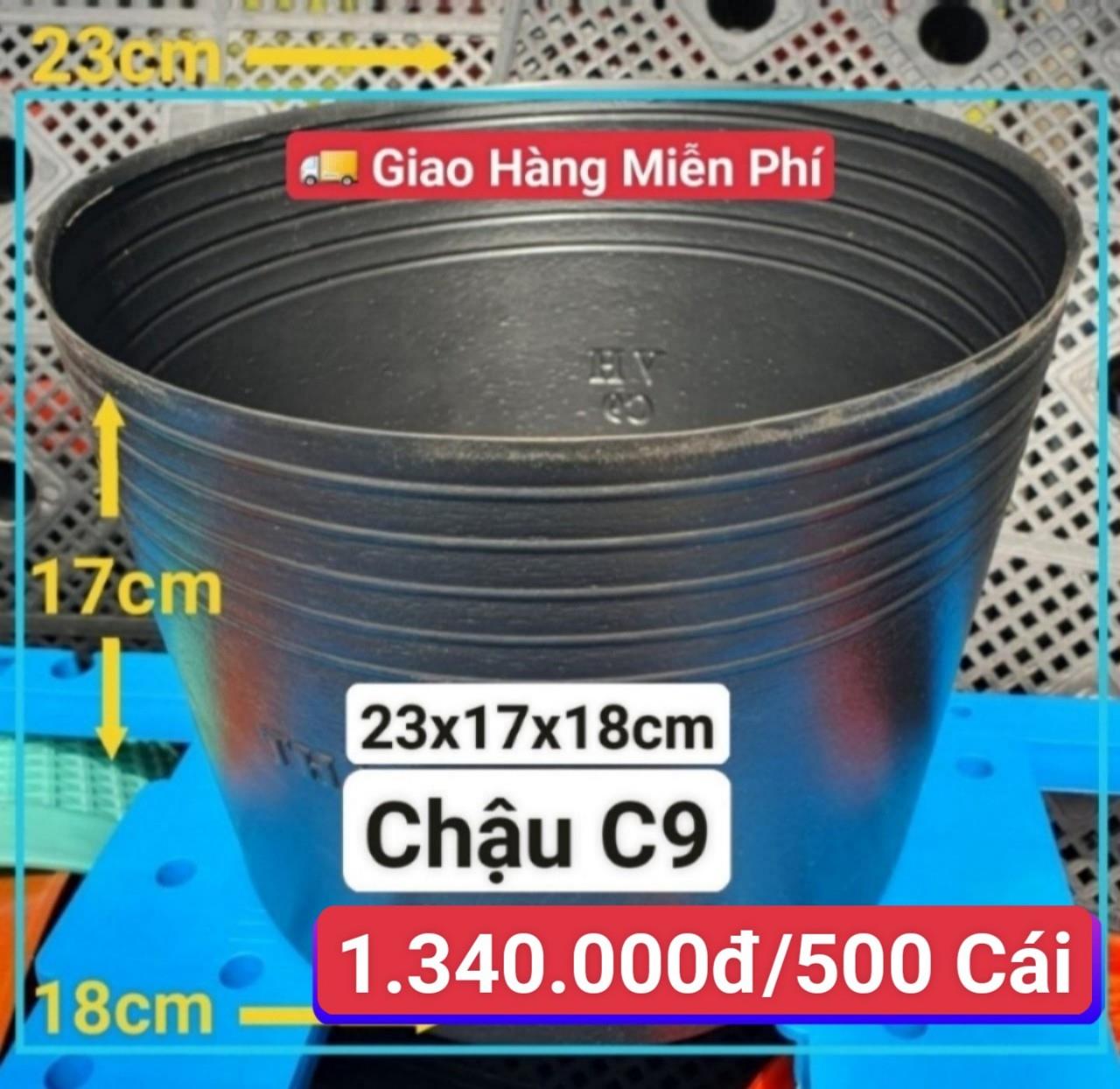500 Chậu Mềm Đen C9
