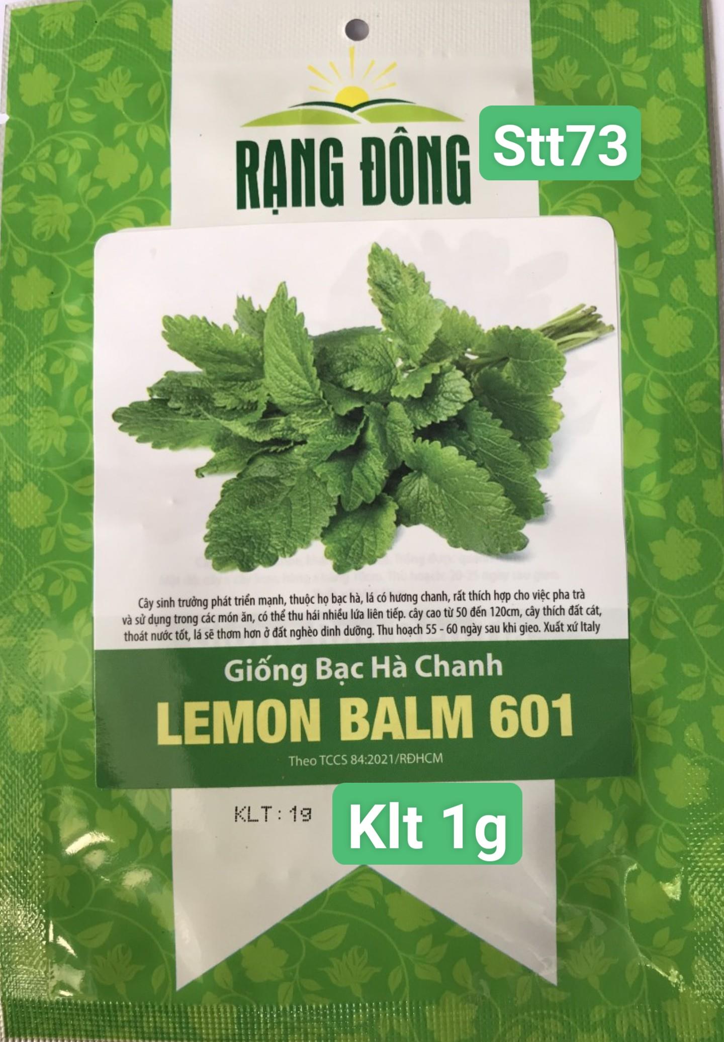 Bạc Hà Chanh STT073