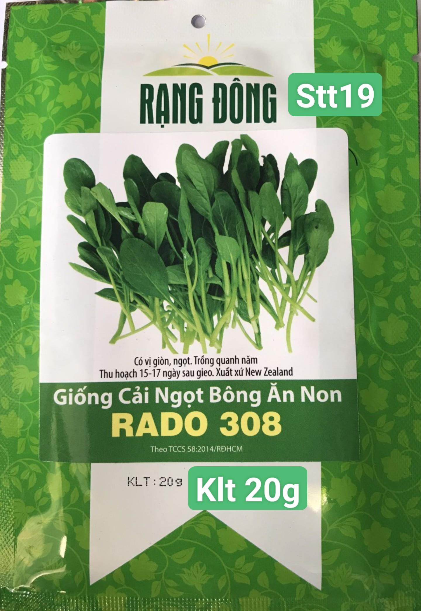 STT019 Cải Ngọt Bông Ăn Non