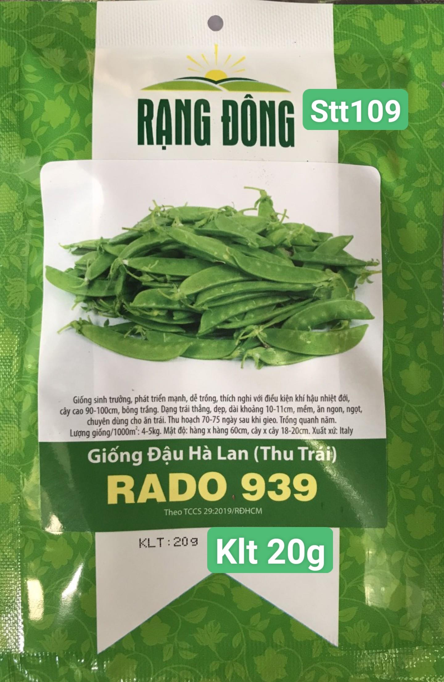 STT109 Đậu Hà Lan (Thu Trái)