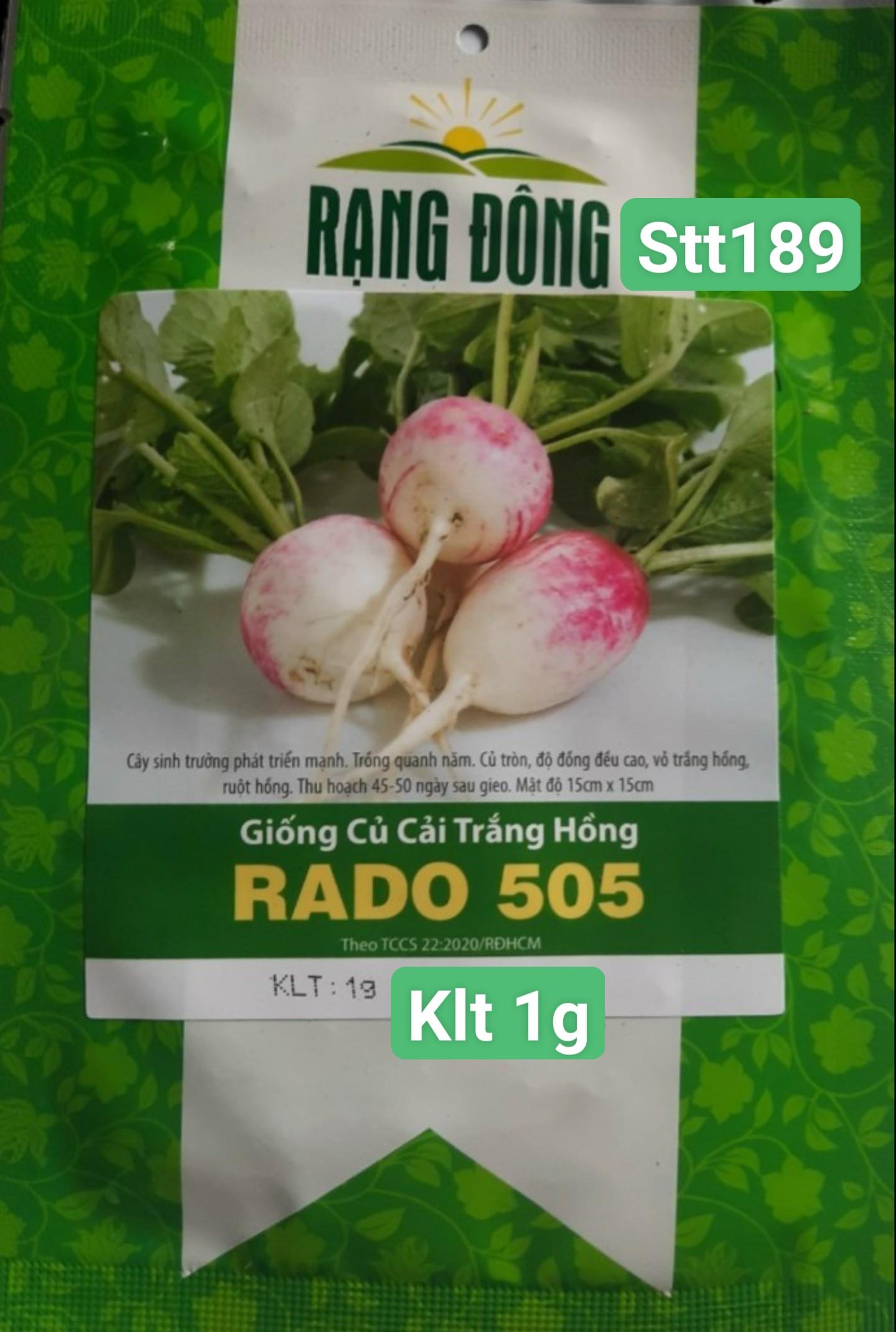 Củ Cải Trắng Hồng STT189