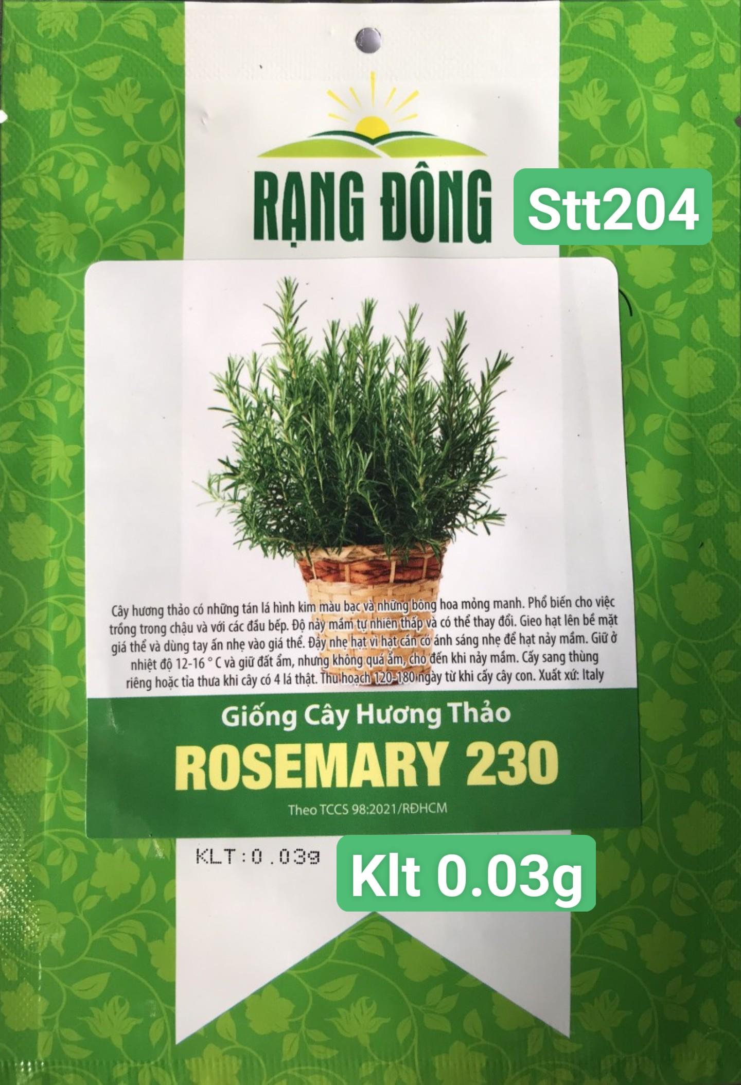 Hương Thảo Rosemary STT204