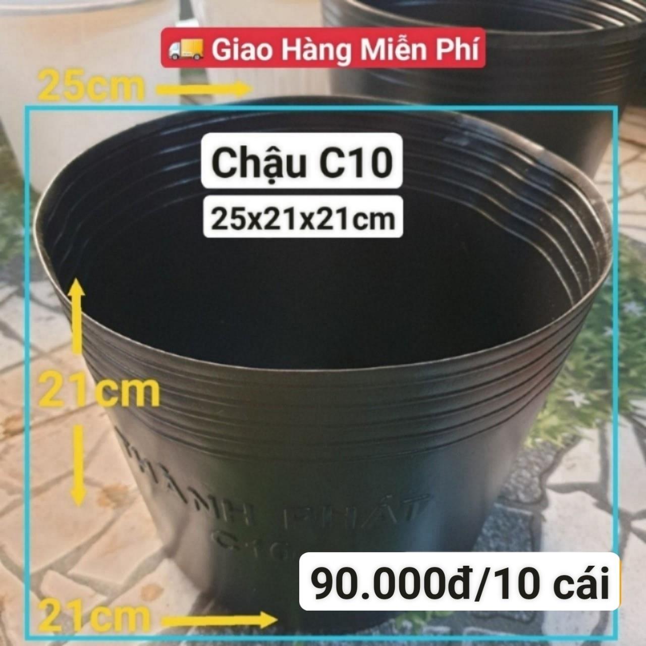 10 Chậu Mềm Đen C10