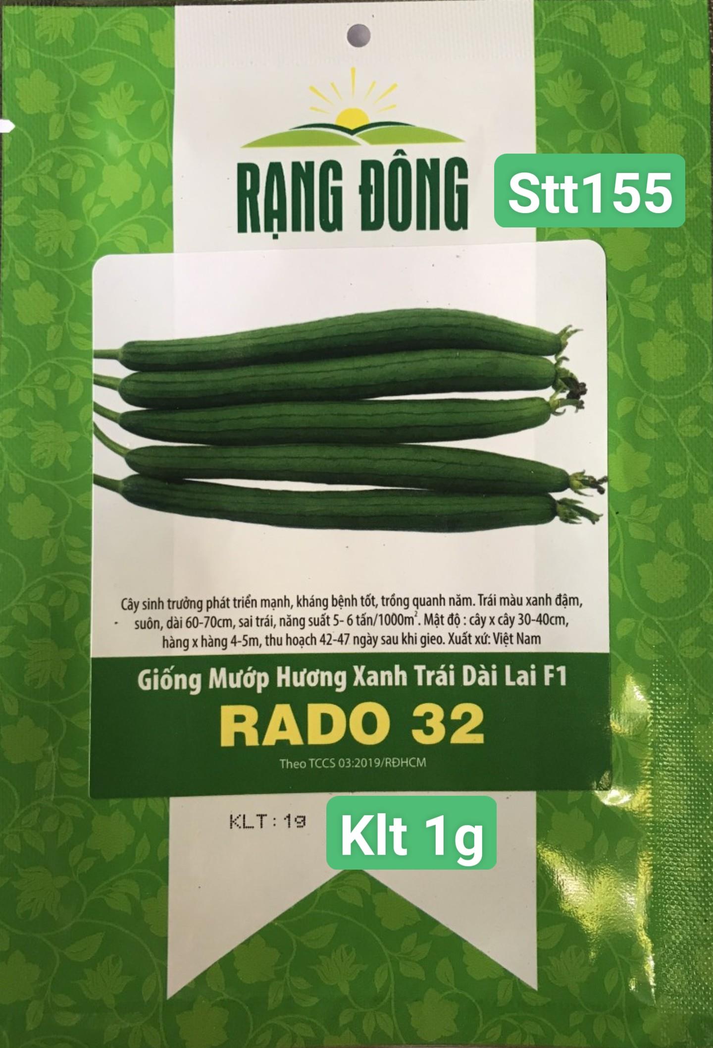 STT155 Mướp Hương Xanh Trái Dài