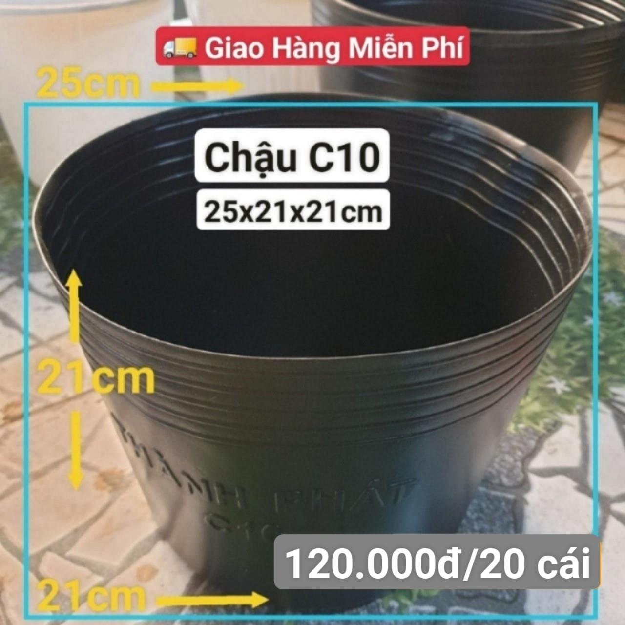 20 Chậu Mềm Đen C10