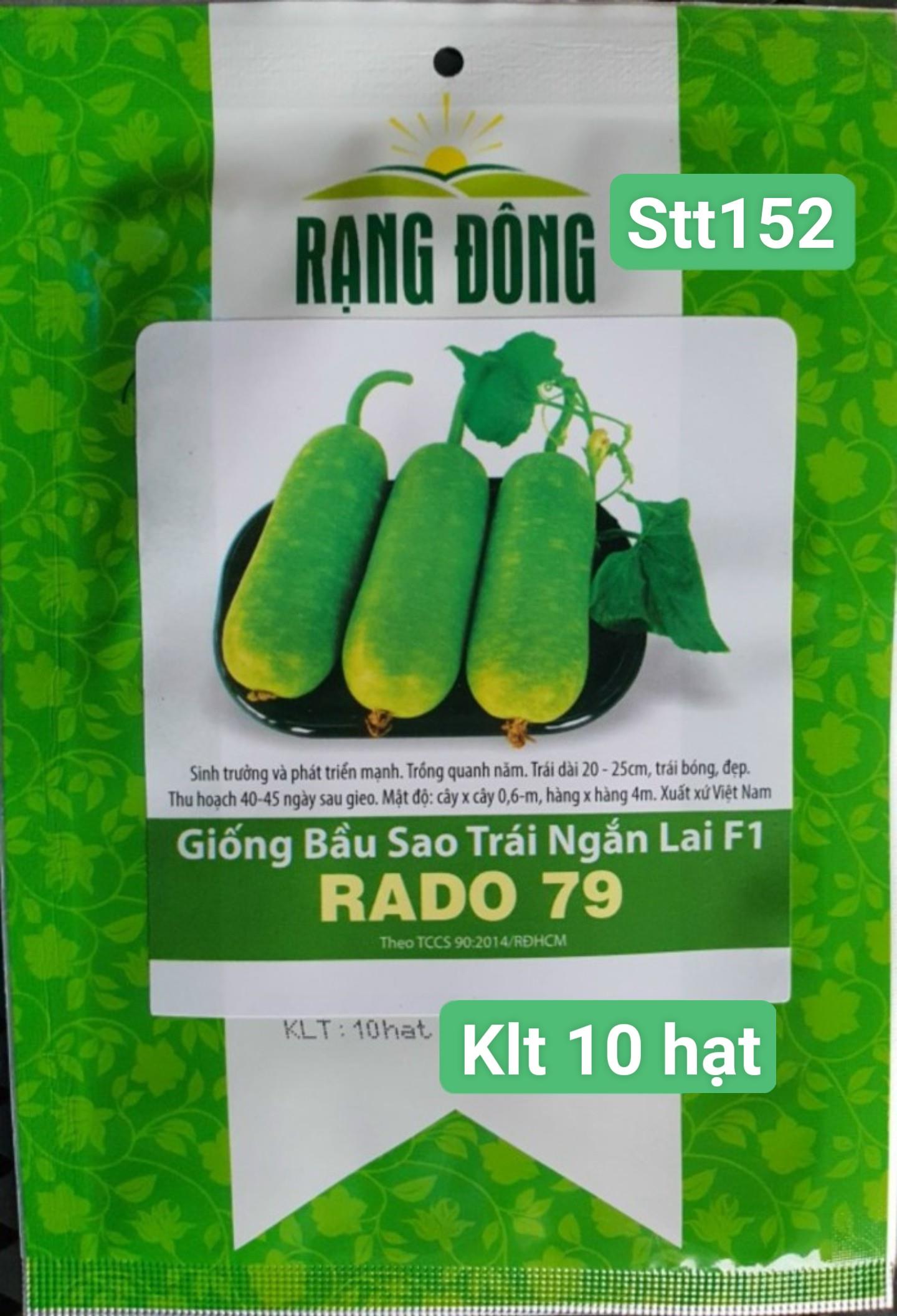 STT152 Bầu Sao Trái Ngắn