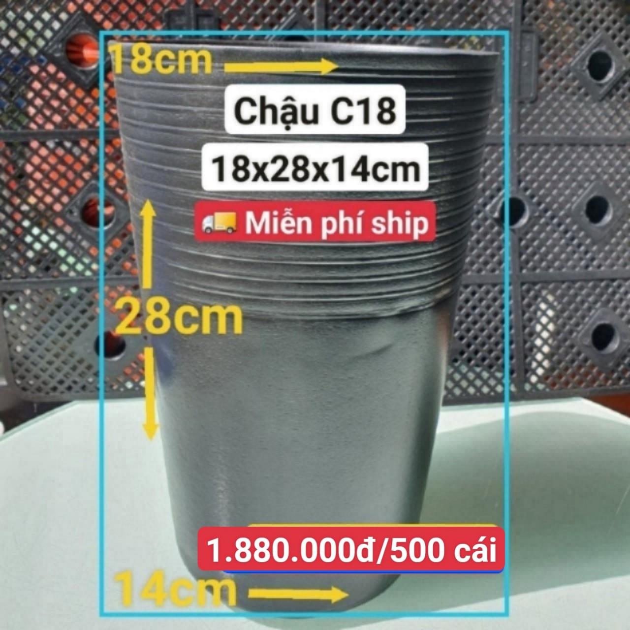 500 Chậu Ươm Cây Giống C18