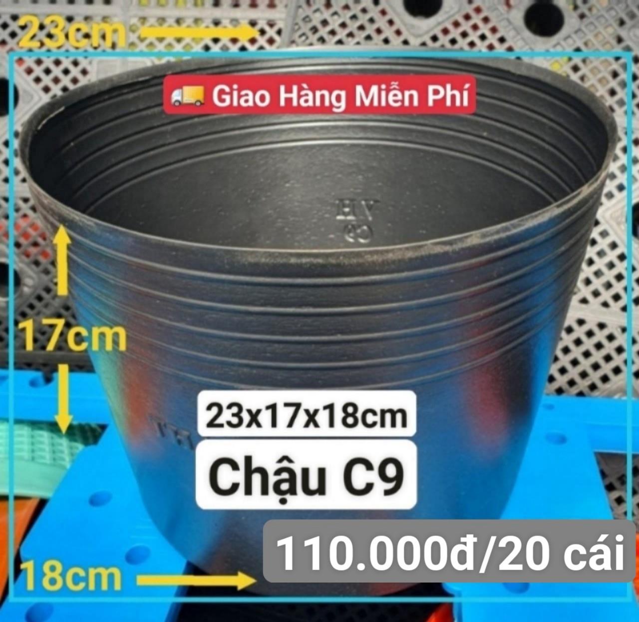 20 Chậu Mềm Đen C9