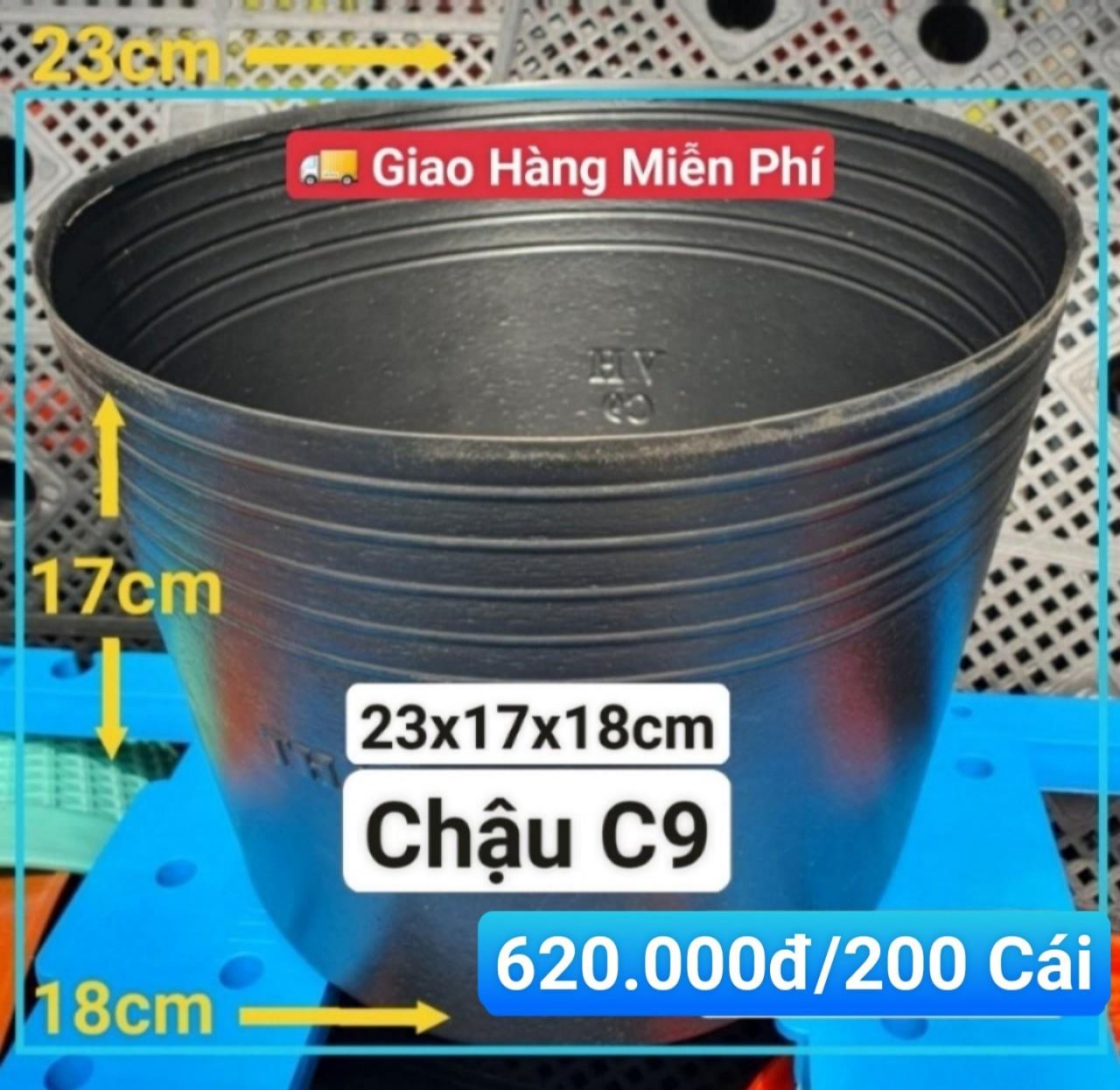 200 Chậu Mềm Đen C9